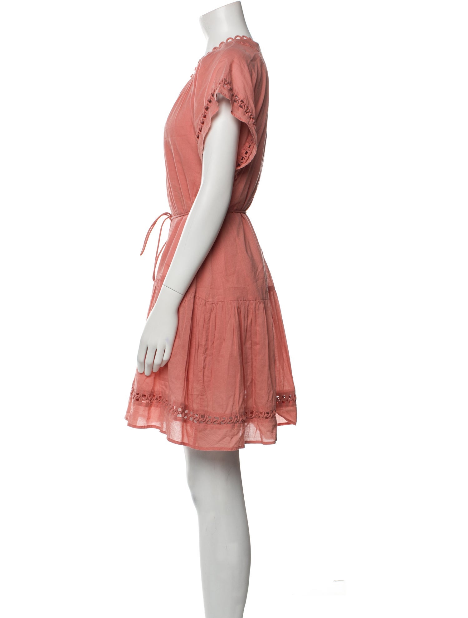 Apiece Apart Crew Neck Mini Dress