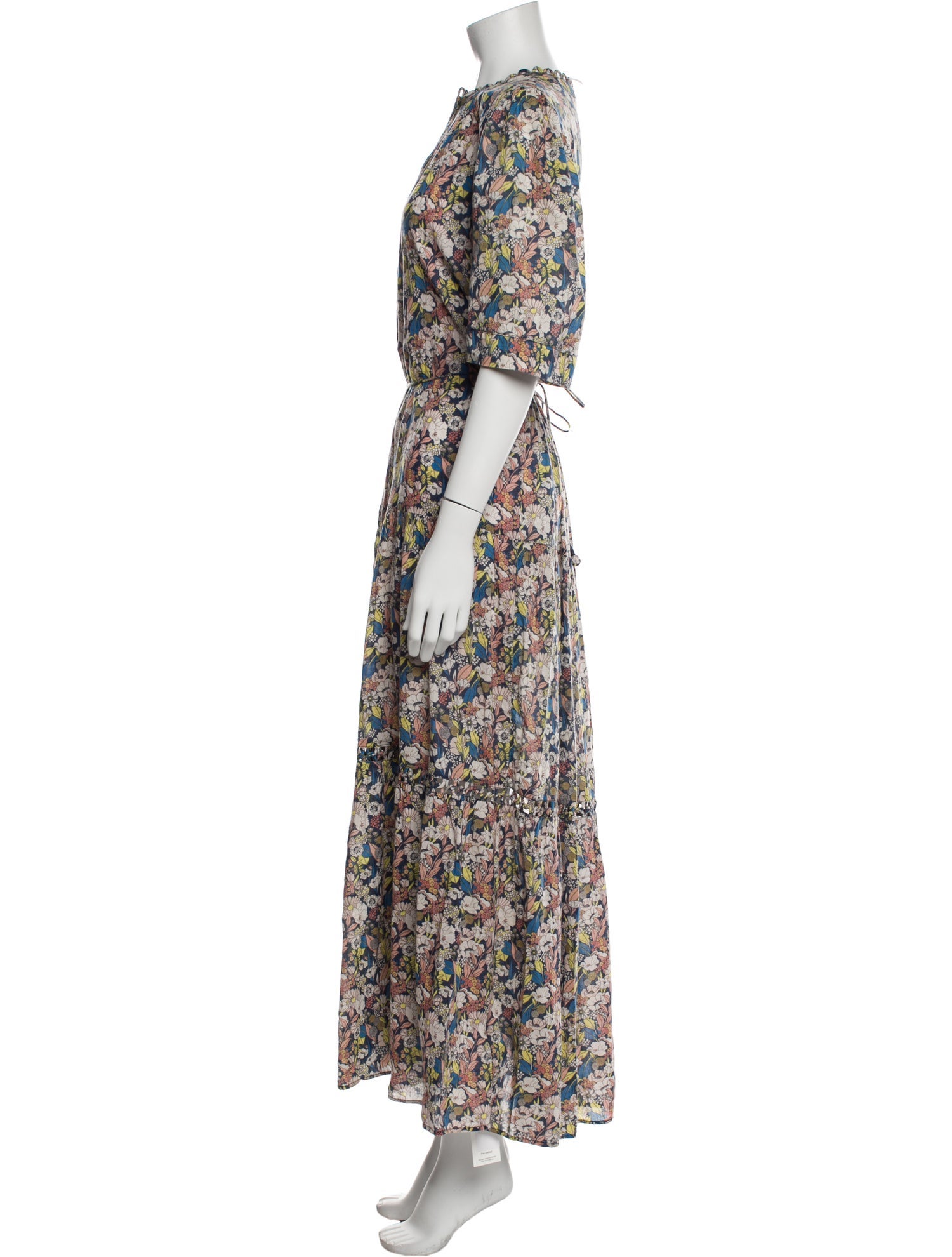 Apiece Apart Floral Print Long Dress