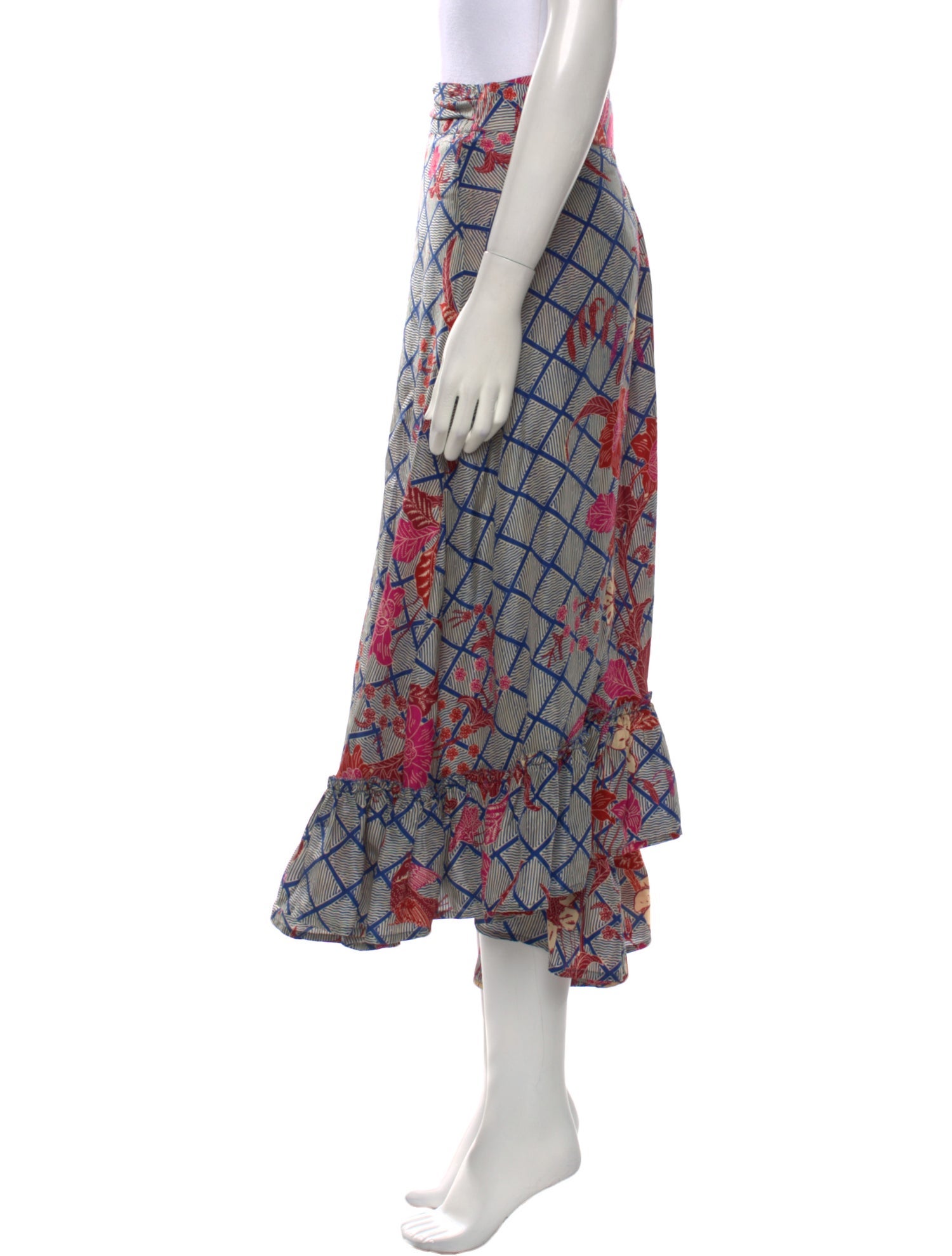 Apiece Apart Silk Midi Length Skirt