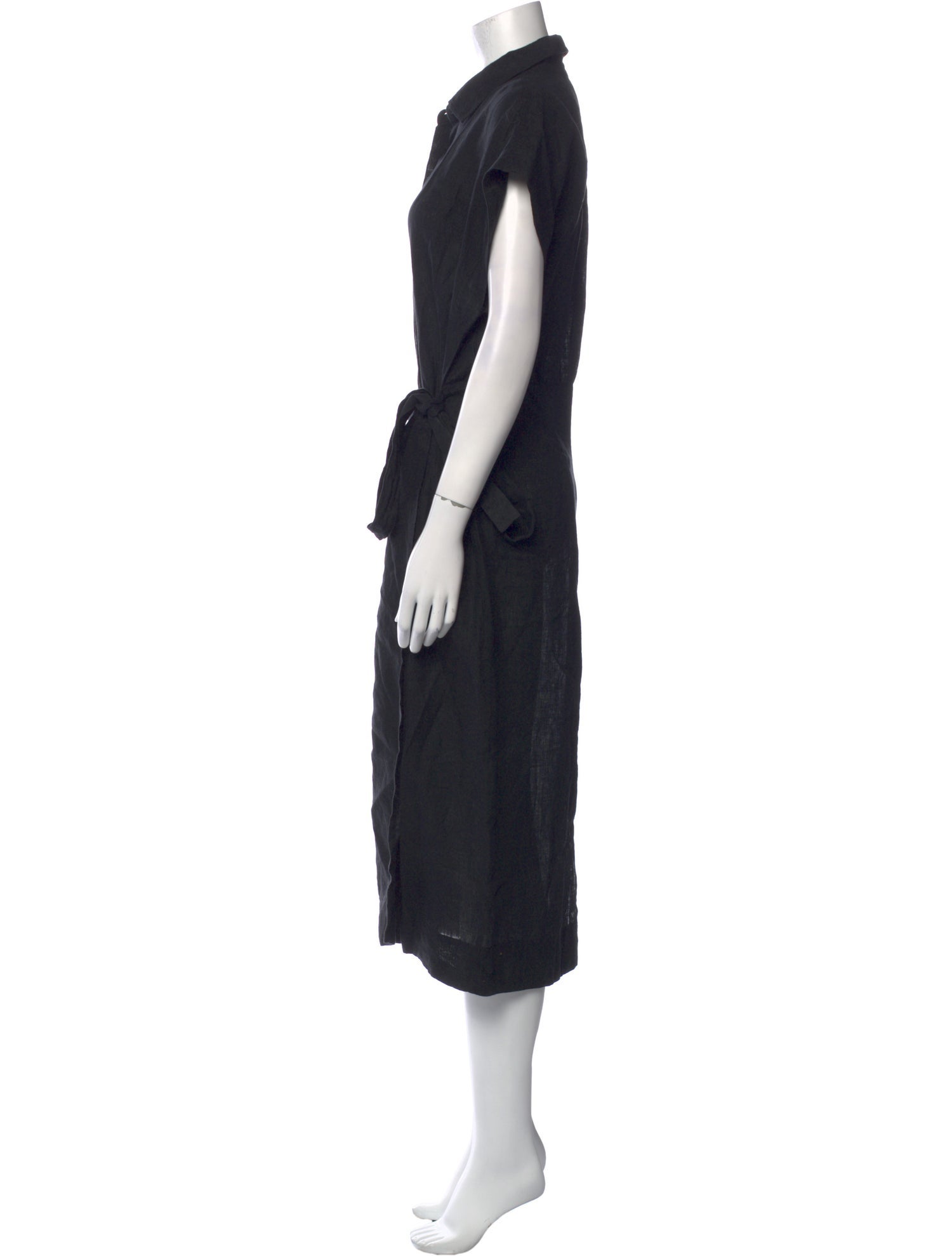 Apiece Apart Linen Midi Length Dress