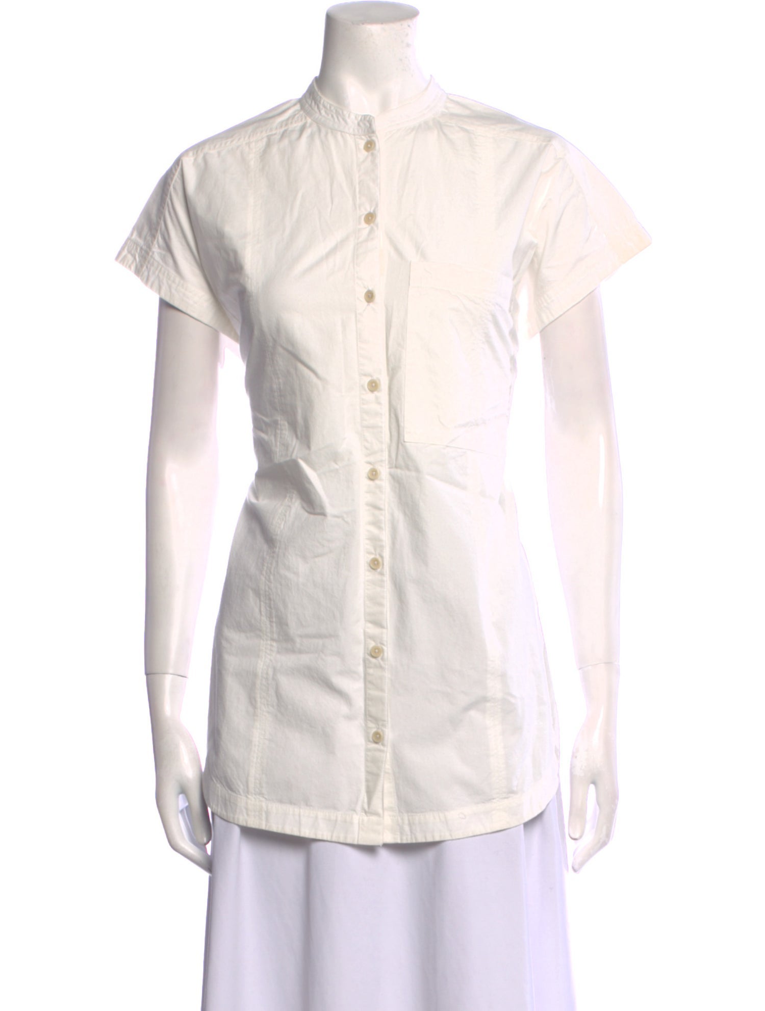 Apiece Apart Short Sleeve Button-Up Top