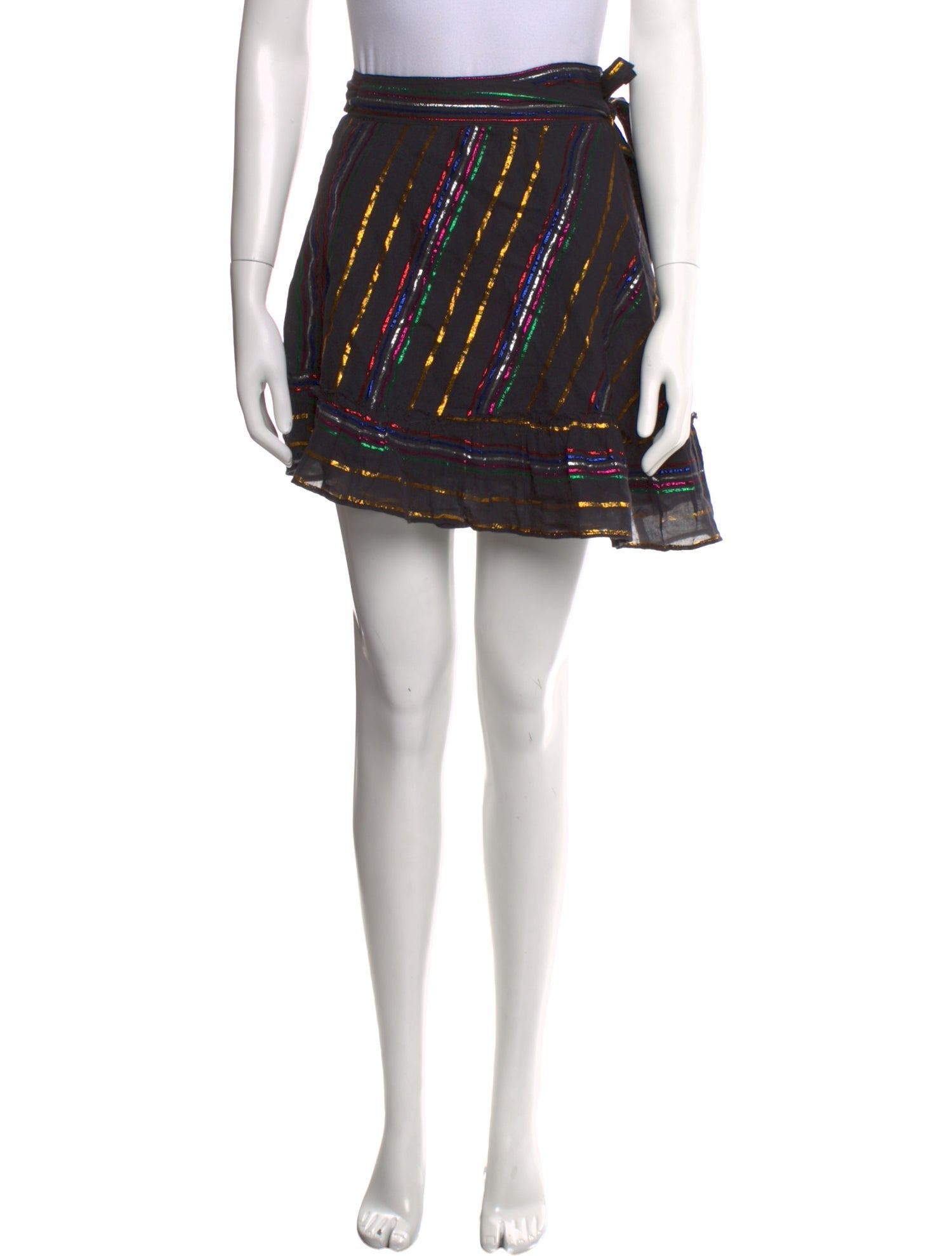 Apiece Apart Glitter Accents Knee-Length Skirt