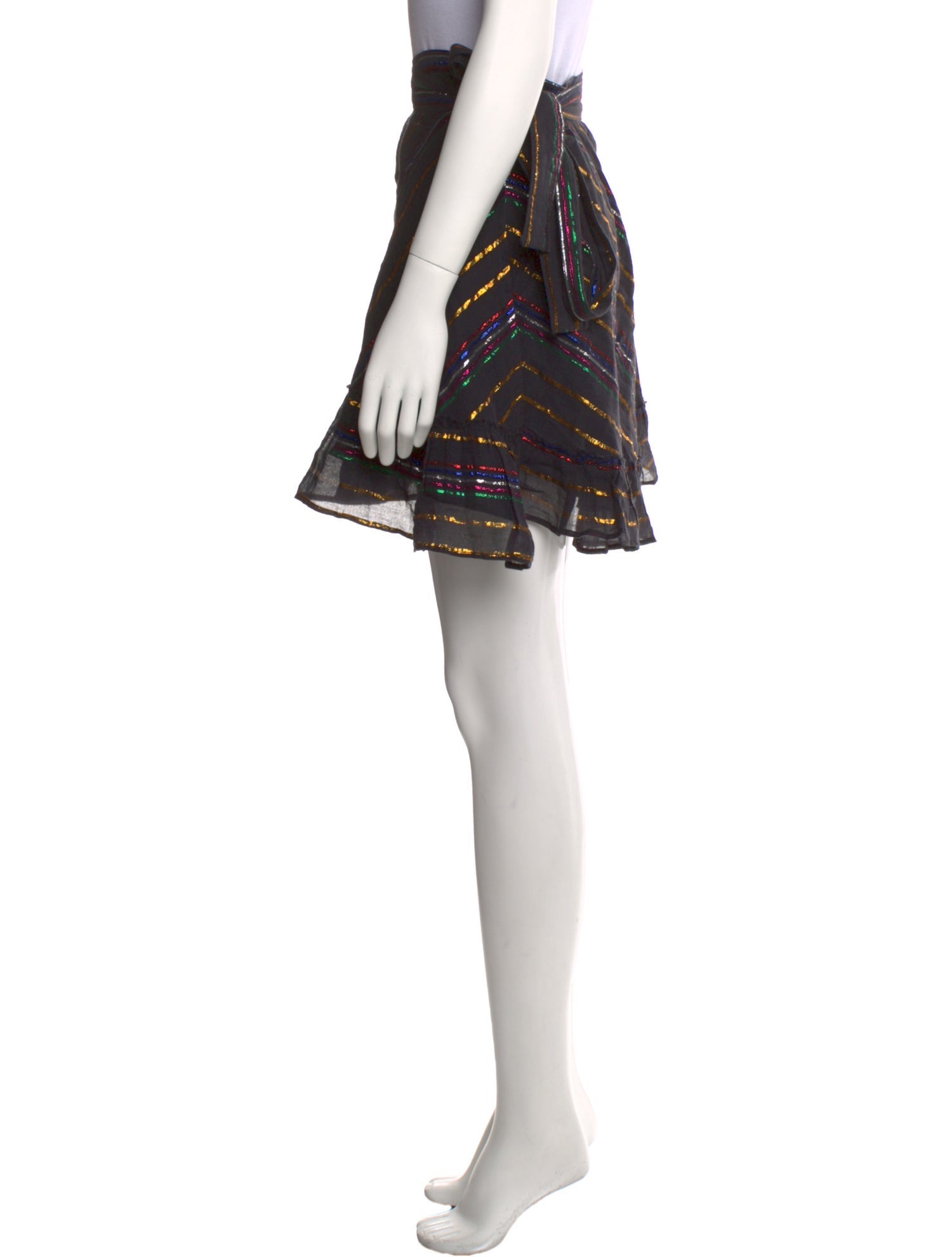 Apiece Apart Glitter Accents Knee-Length Skirt