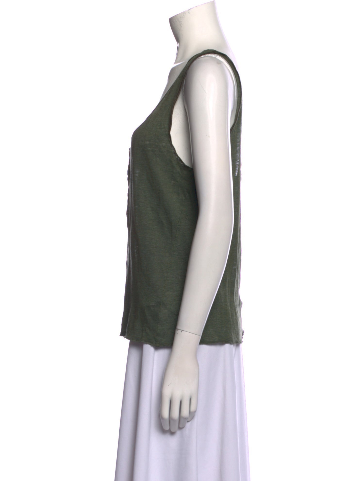Apiece Apart Linen Scoop Neck Top