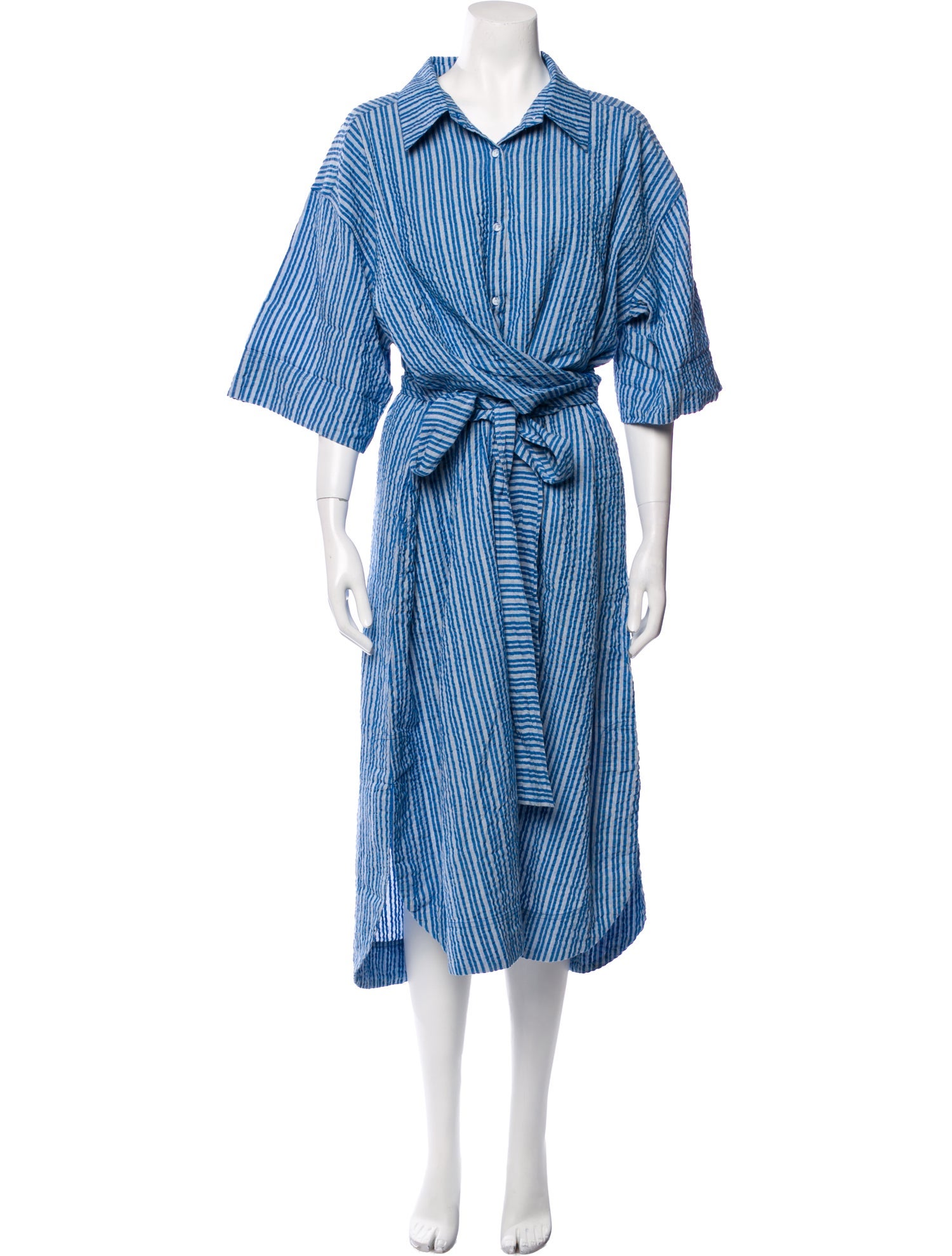 Apiece Apart Striped Long Dress