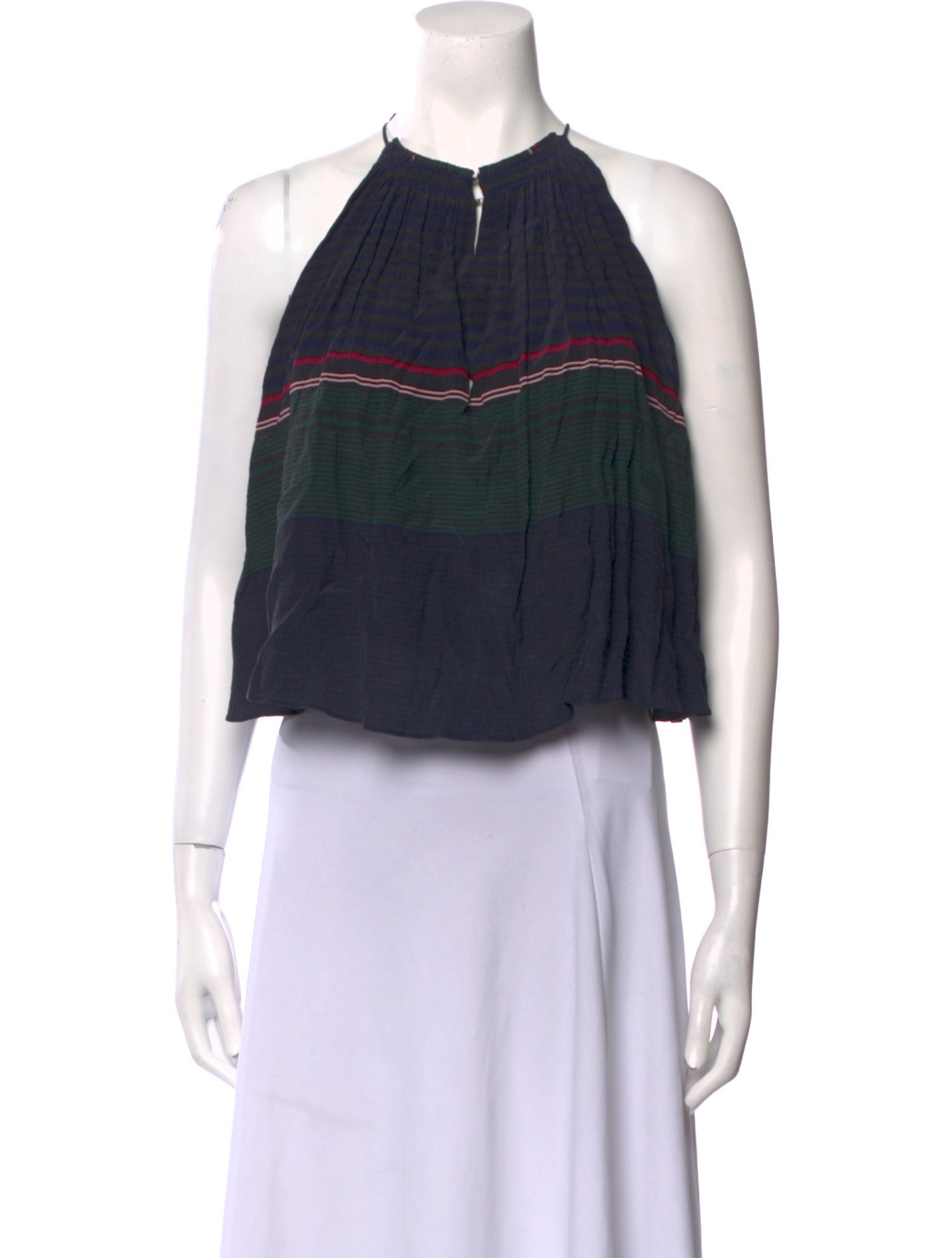 Apiece Apart Silk Halterneck Crop Top