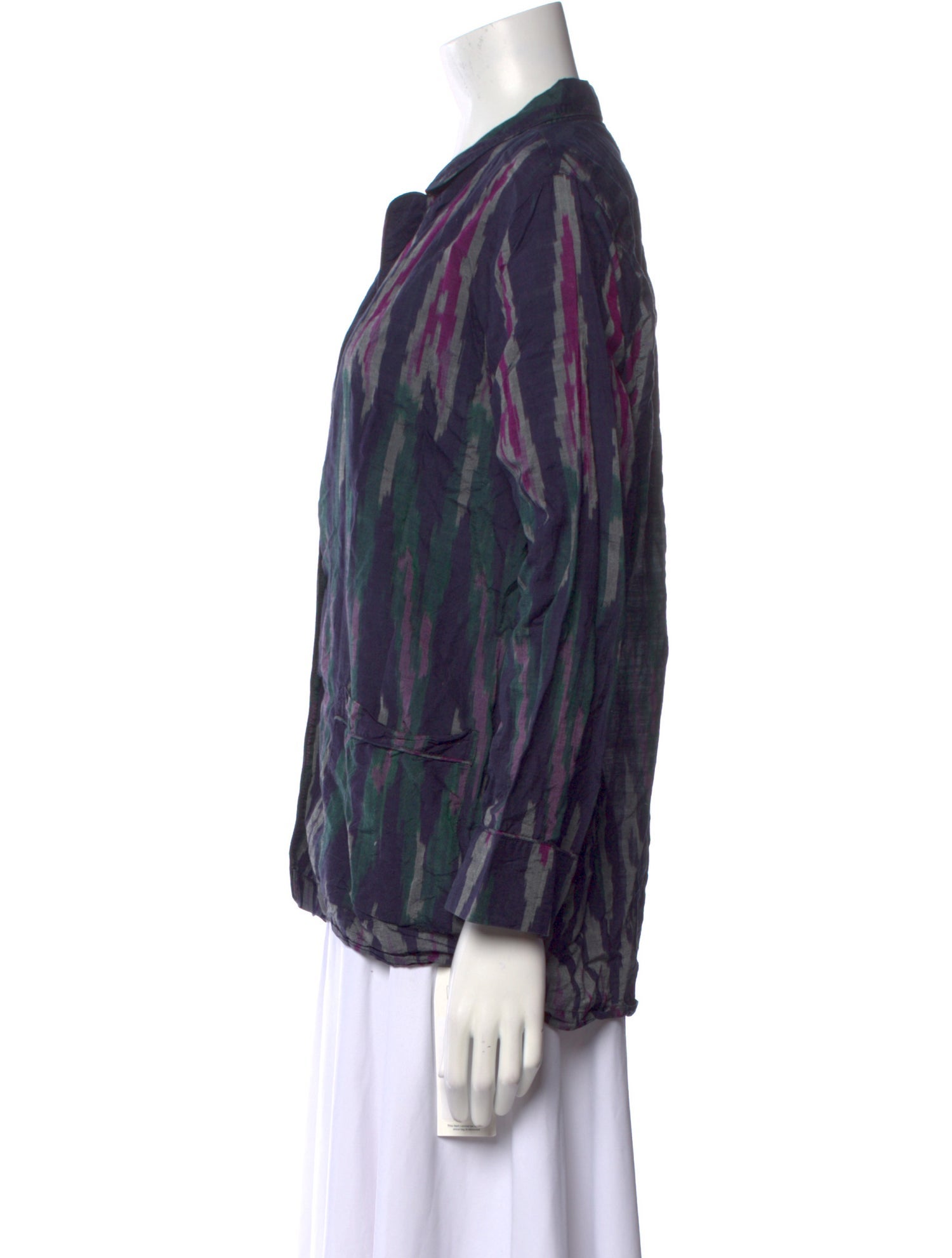 Apiece Apart Printed V-Neck Blouse