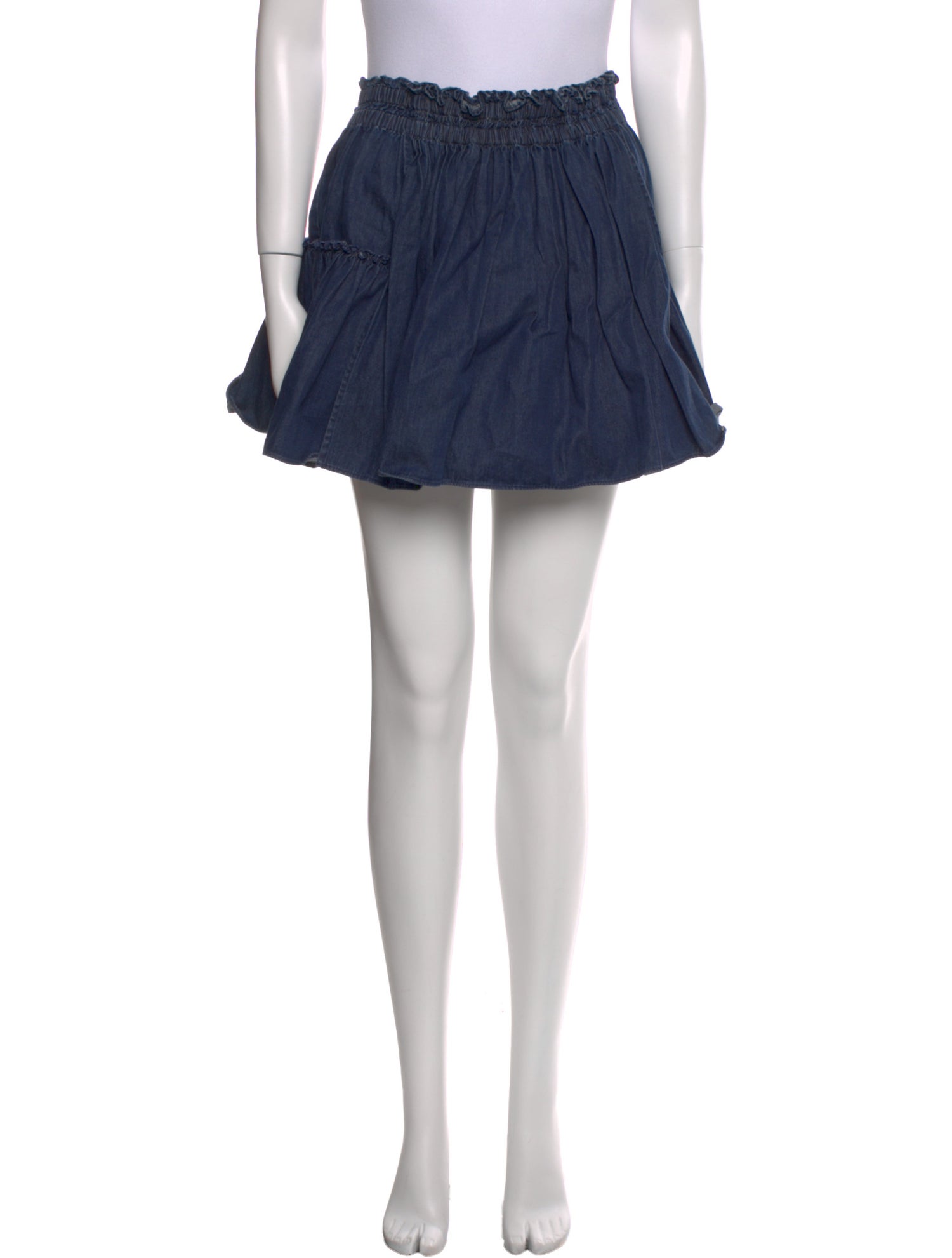 Apiece Apart Ruffle Embellishment Mini Skirt