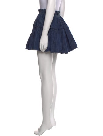 Apiece Apart Ruffle Embellishment Mini Skirt