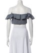 Apiece Apart Off-The-Shoulder Short Sleeve Crop Top
