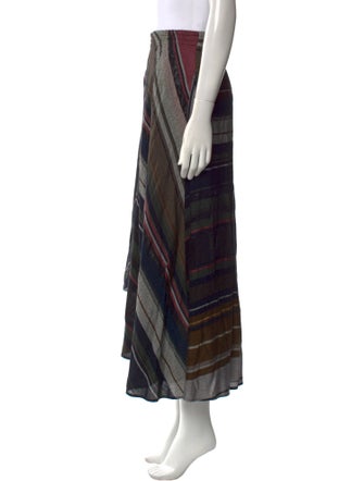 Apiece Apart Striped Midi Length Skirt