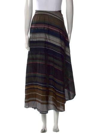 Apiece Apart Striped Midi Length Skirt