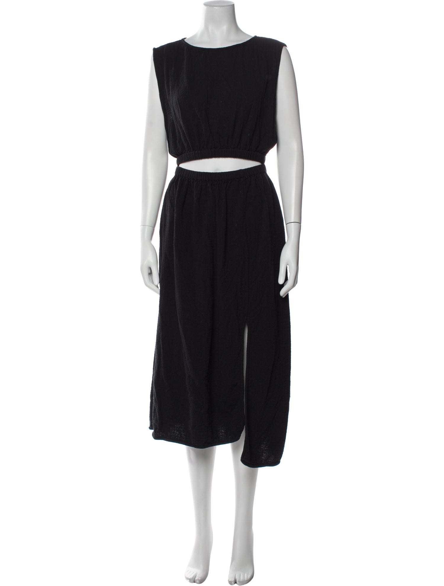 Apiece Apart Bateau Neckline Midi Length Dress