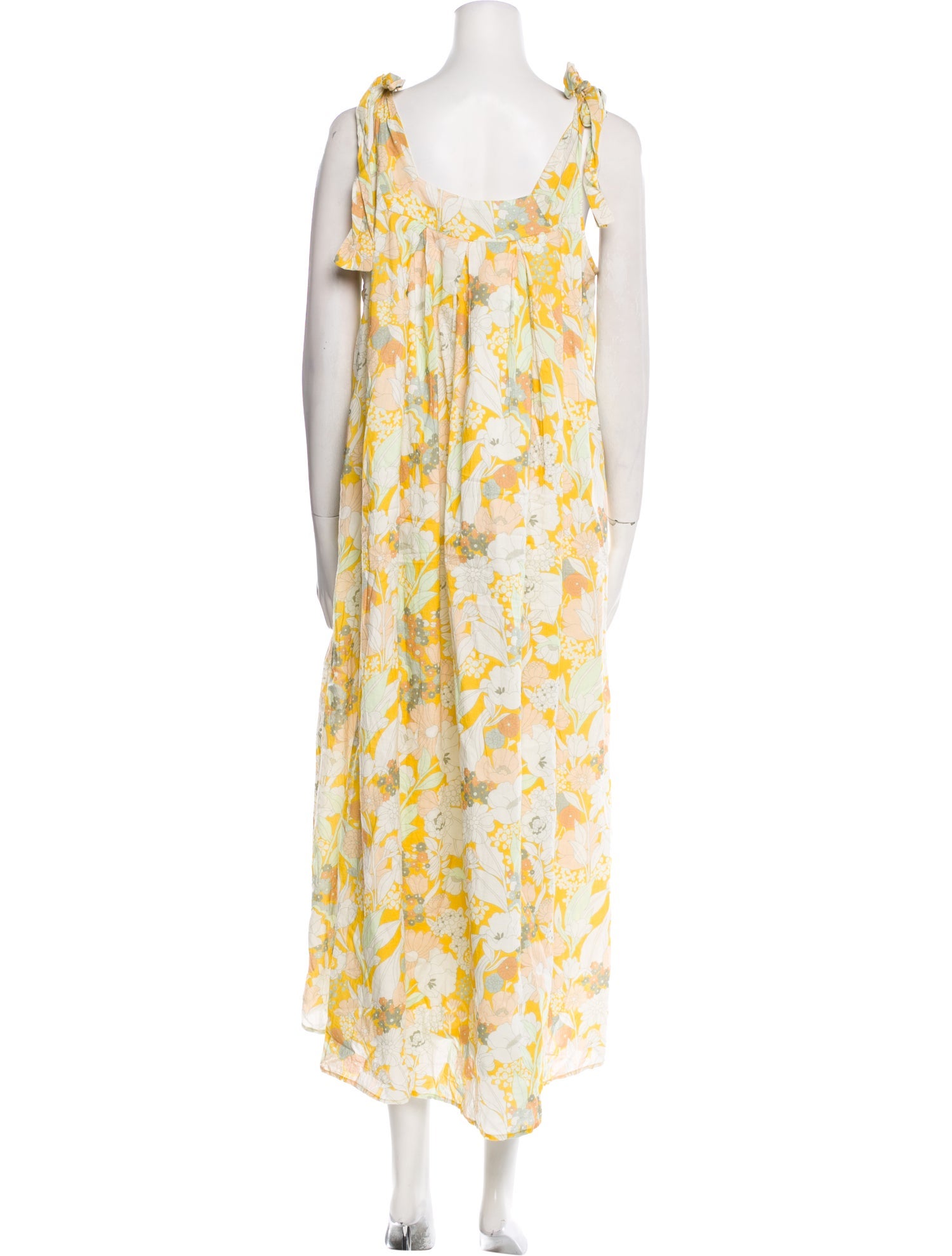Apiece Apart Floral Print Long Dress