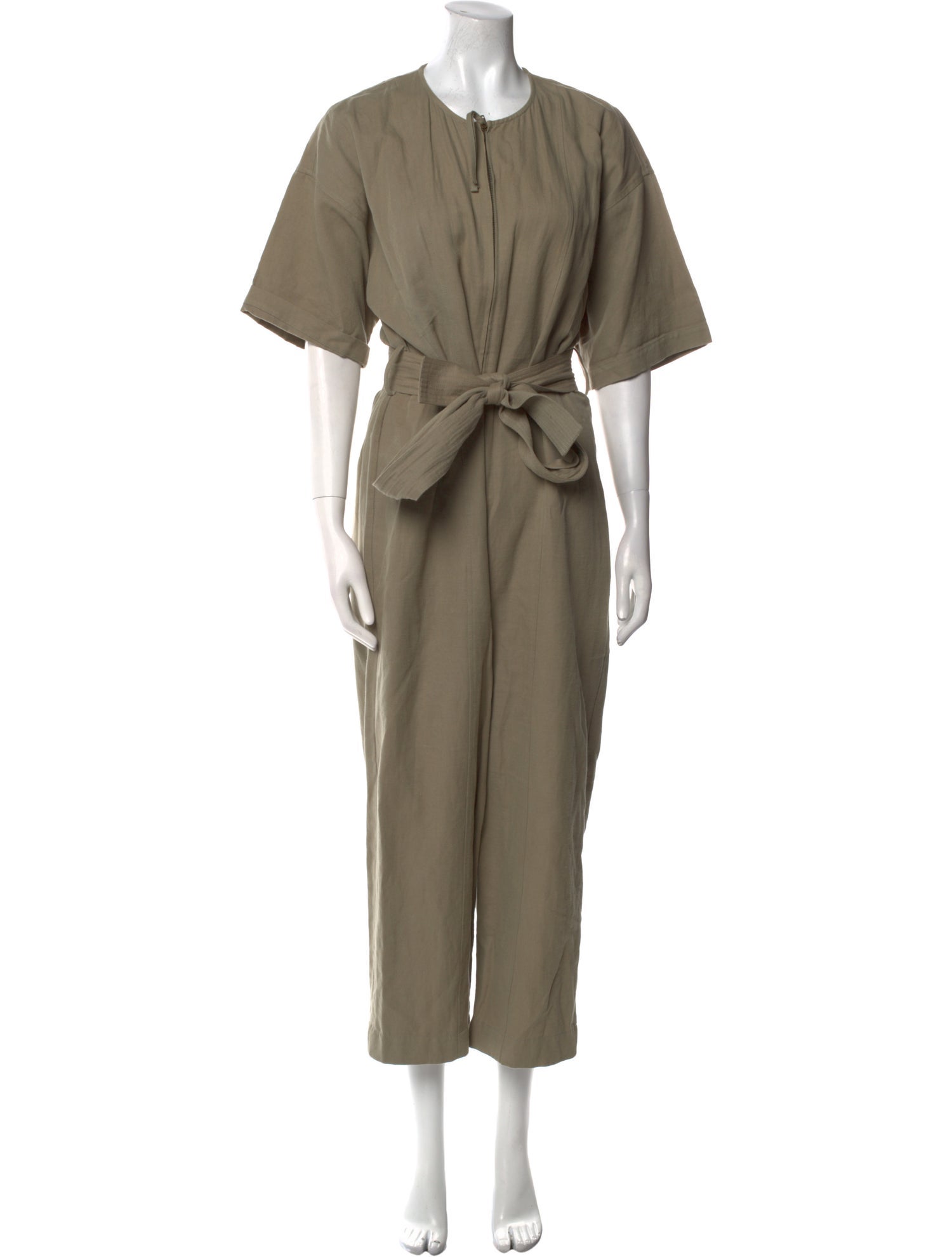 Apiece Apart Linen Crew Neck Jumpsuit