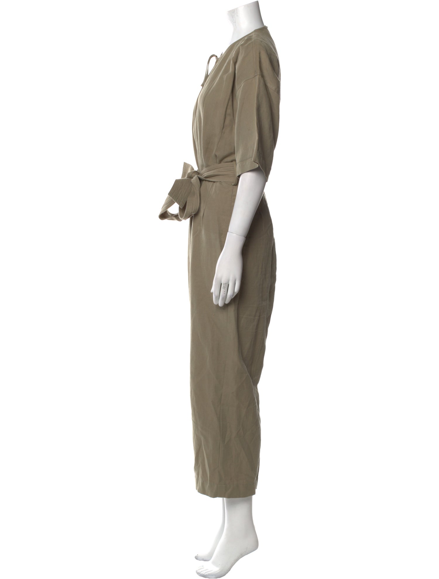 Apiece Apart Linen Crew Neck Jumpsuit