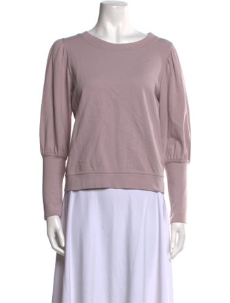 Apiece Apart Bateau Neckline Long Sleeve Sweatshirt