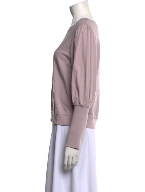 Apiece Apart Bateau Neckline Long Sleeve Sweatshirt