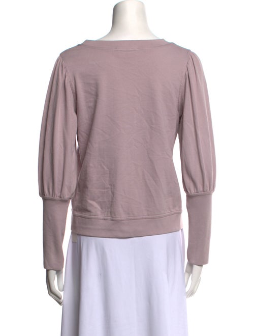Apiece Apart Bateau Neckline Long Sleeve Sweatshirt