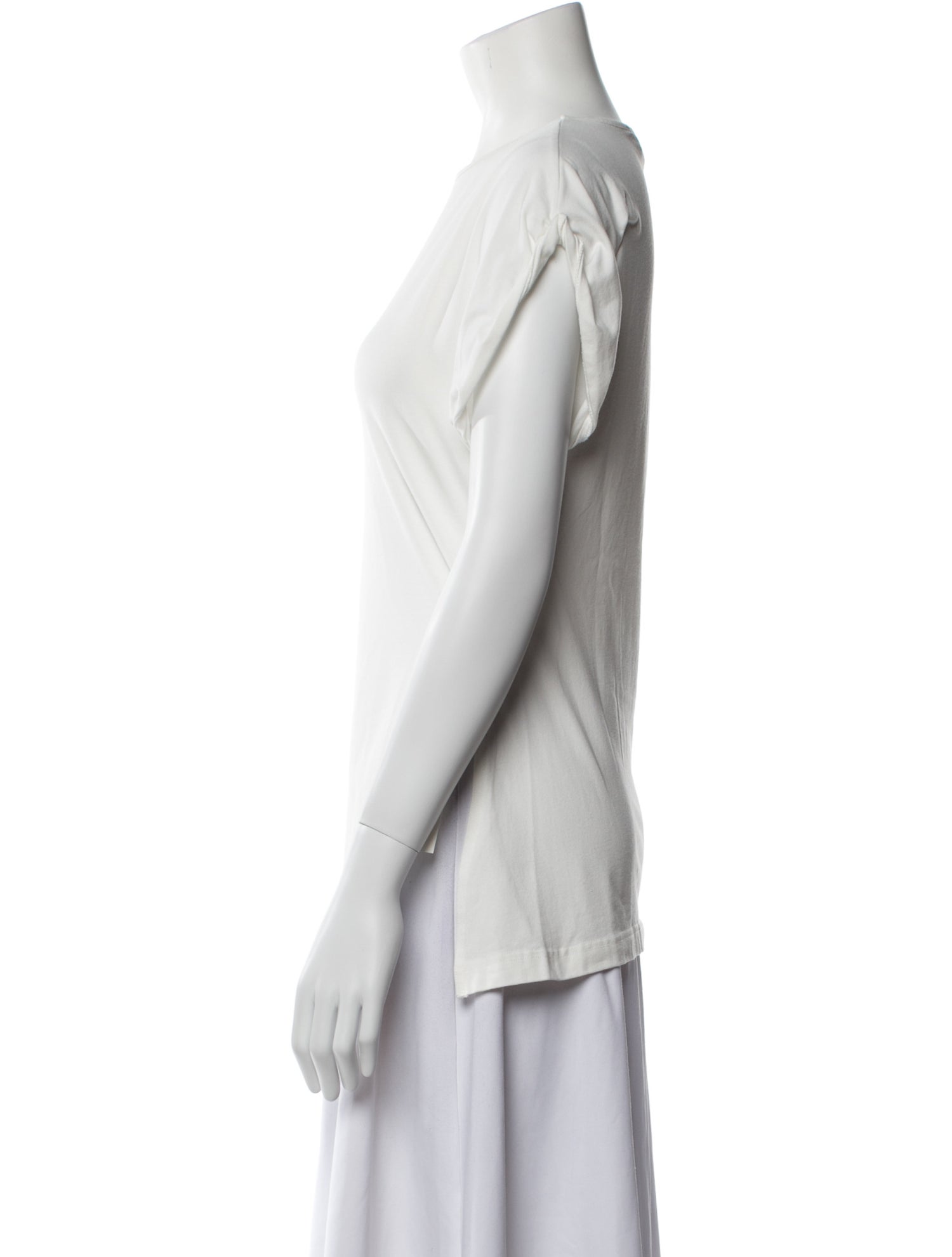 Apiece Apart Bateau Neckline Short Sleeve T-Shirt