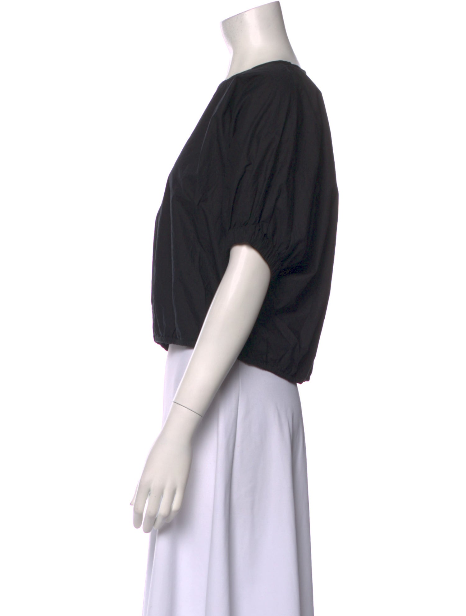 Apiece Apart Bateau Neckline Short Sleeve Crop Top