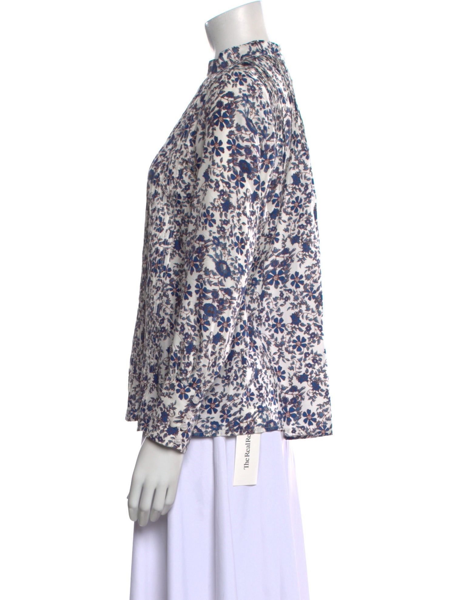 Apiece Apart Silk Printed Blouse
