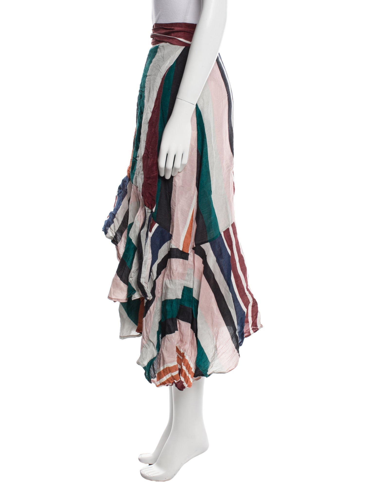 Apiece Apart Linen Midi Length Skirt