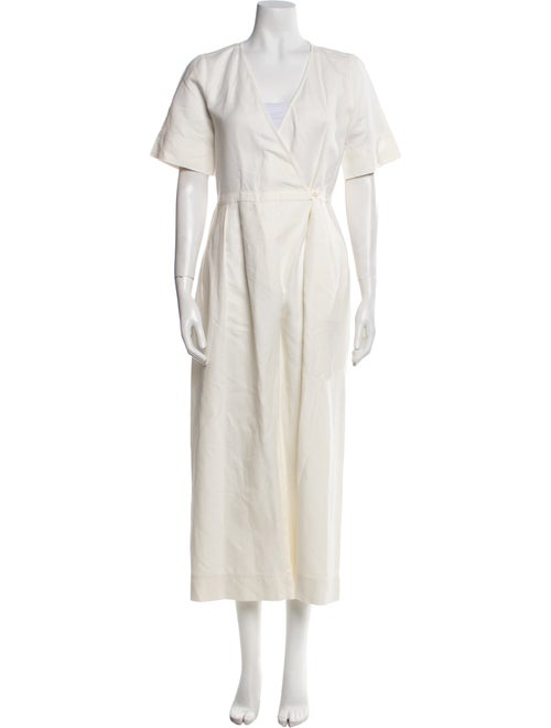 Apiece Apart Linen V-Neck Jumpsuit