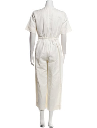 Apiece Apart Linen V-Neck Jumpsuit