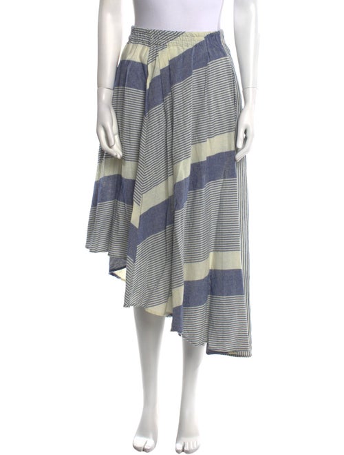 Apiece Apart Striped Midi Length Skirt