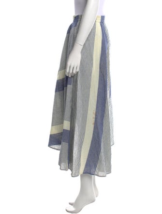 Apiece Apart Striped Midi Length Skirt