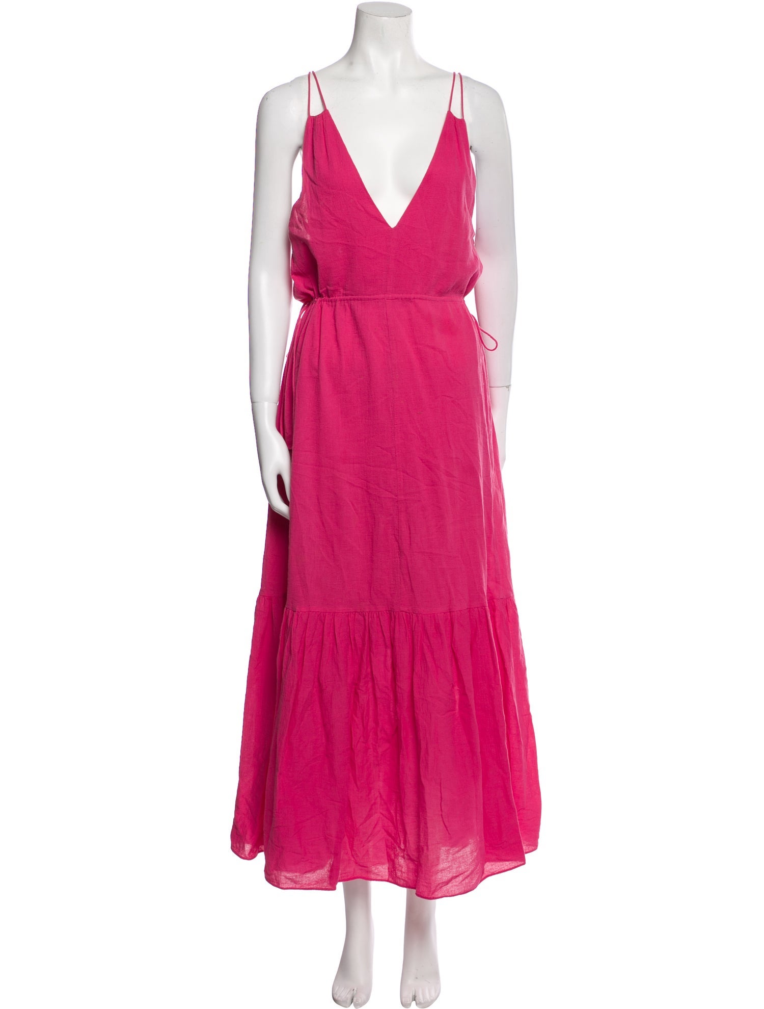 Apiece Apart Plunge Neckline Long Dress