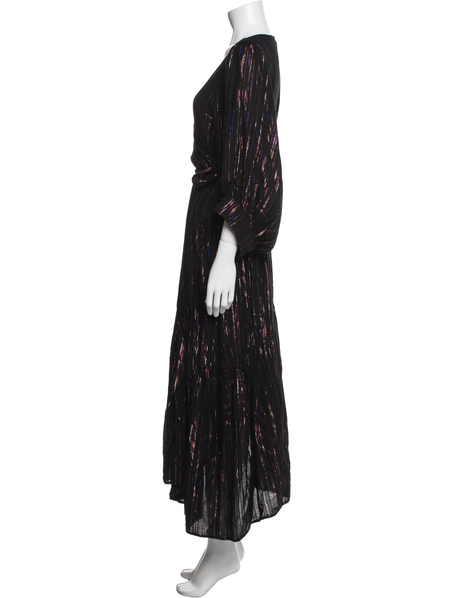 Apiece Apart Striped Midi Length Dress