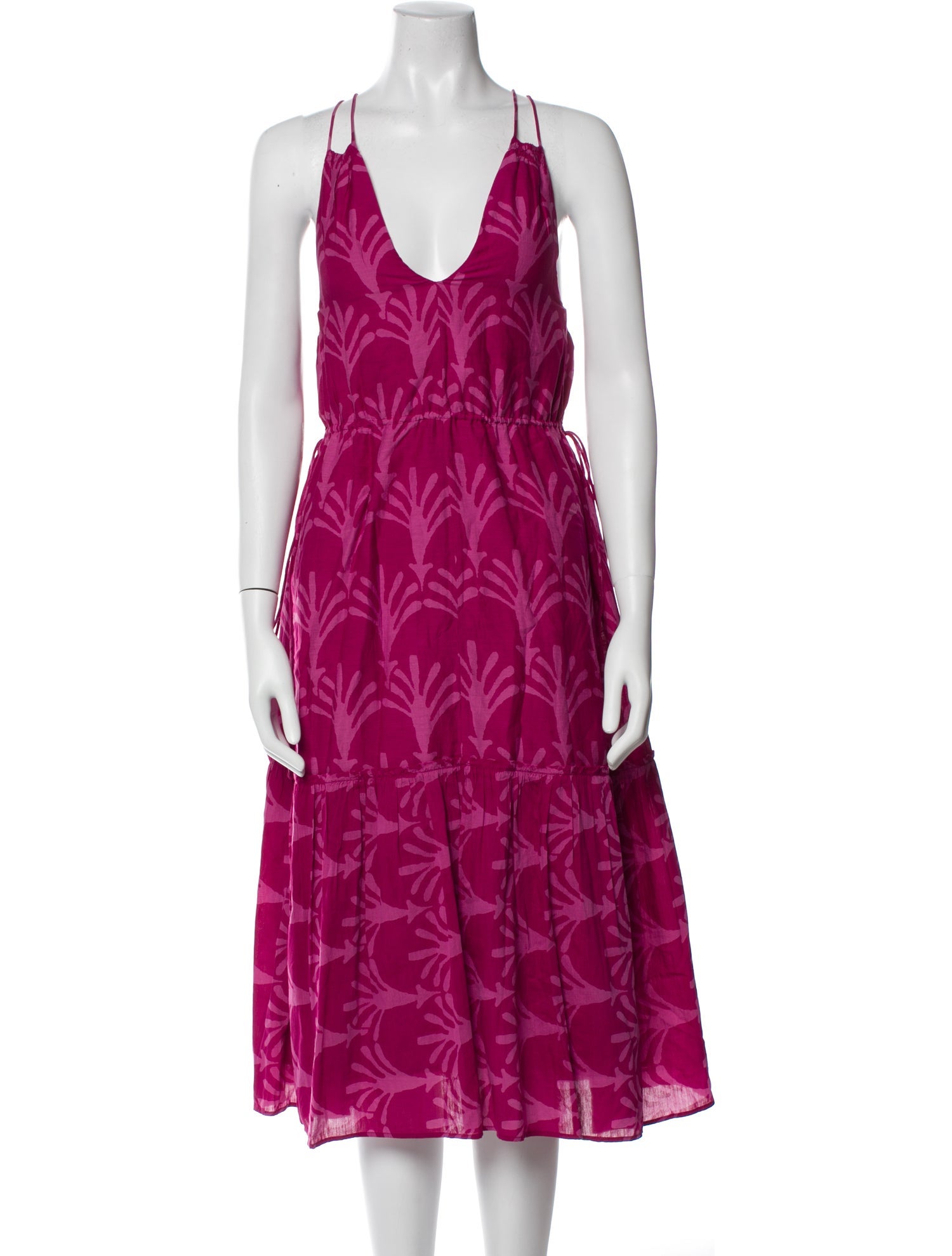 Apiece Apart Printed Midi Length Dress