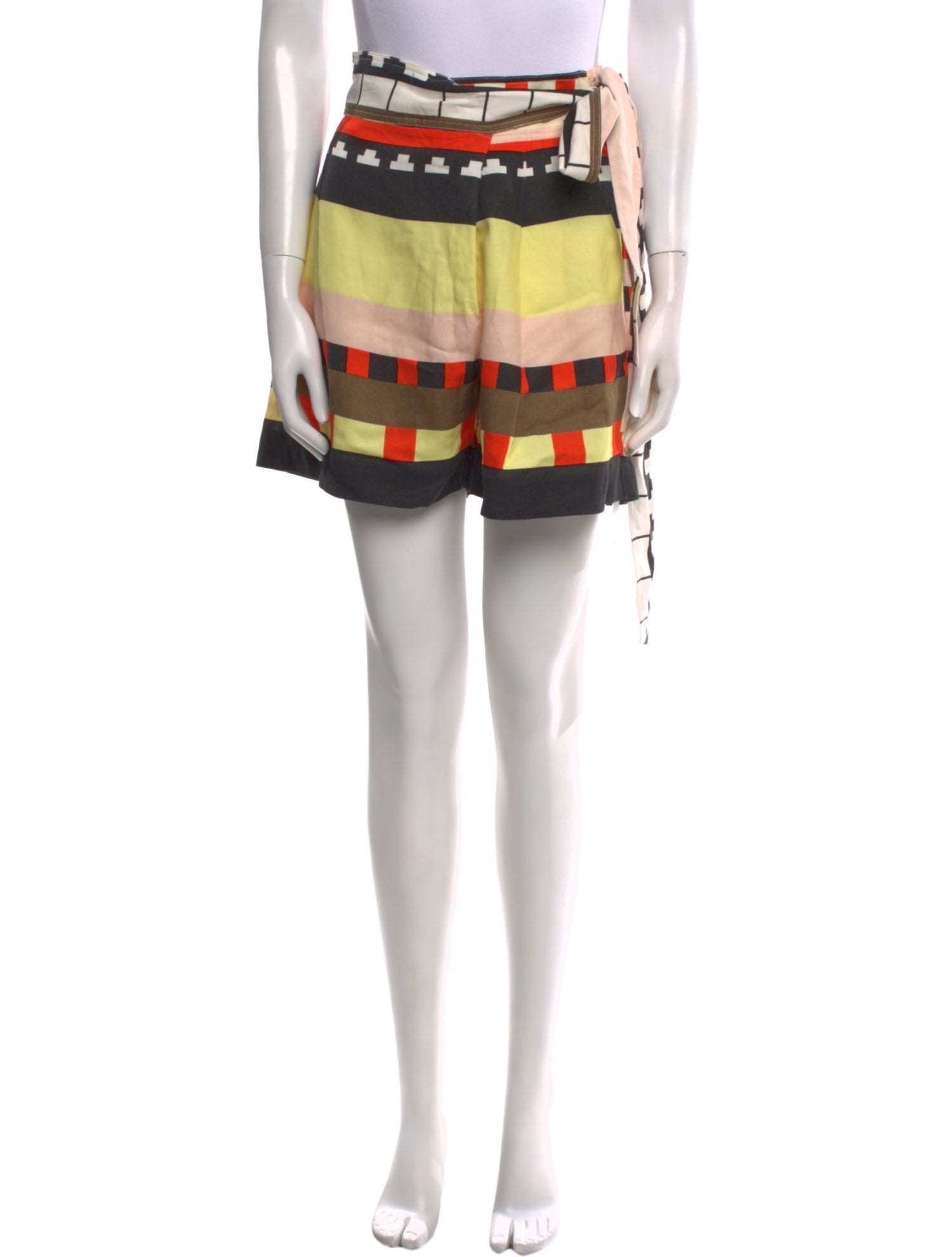 Apiece Apart Striped Mini Shorts