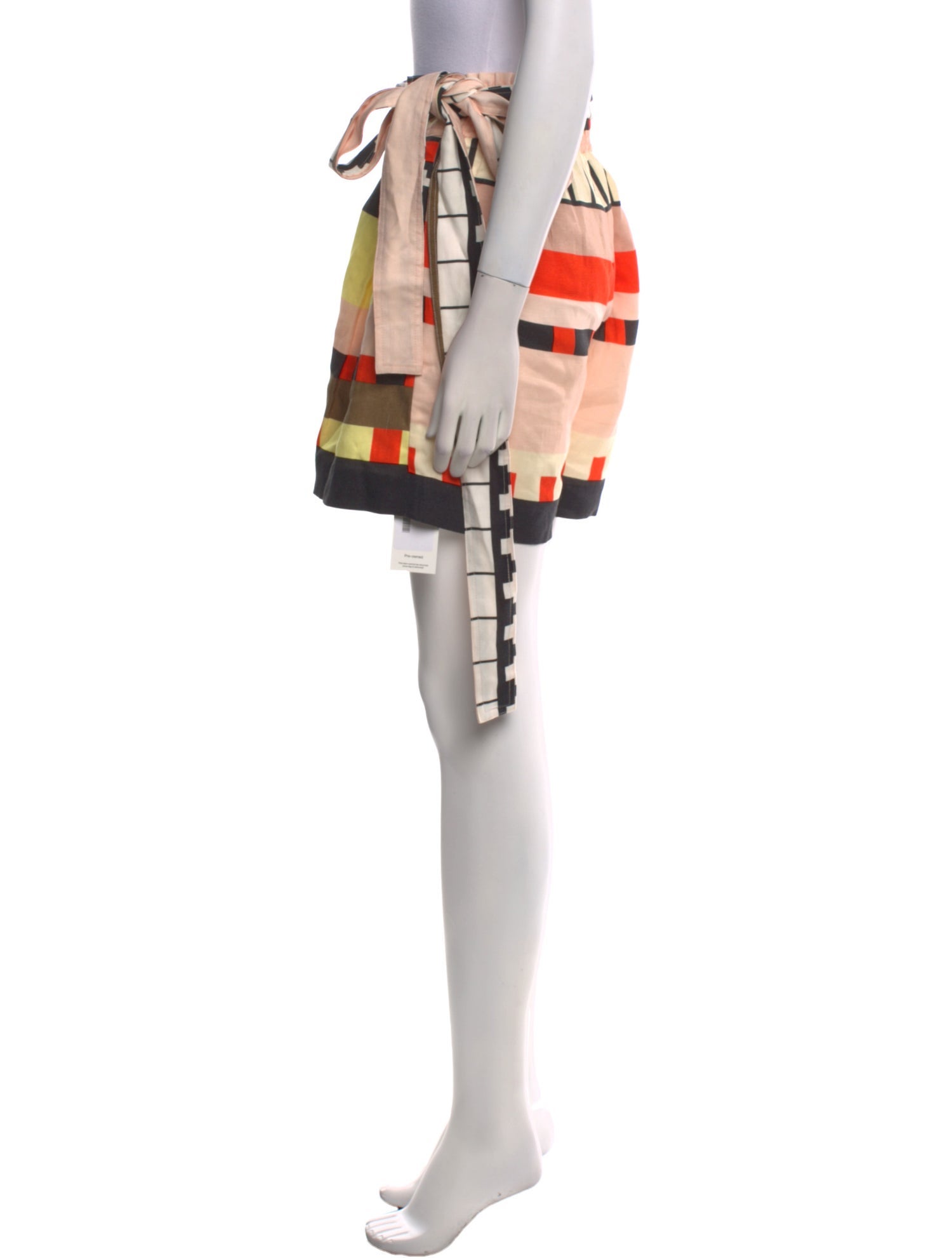 Apiece Apart Striped Mini Shorts