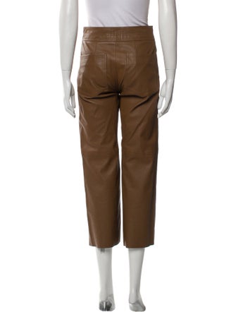 Apiece Apart Leather Wide Leg Pants