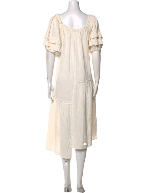 Apiece Apart Scoop Neck Midi Length Dress