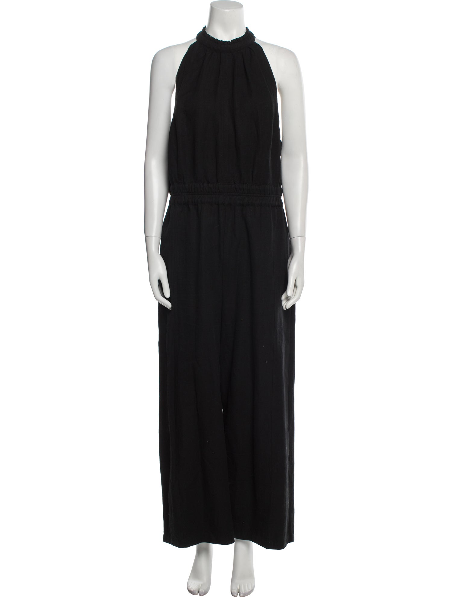 Apiece Apart Linen Mock Neck Jumpsuit