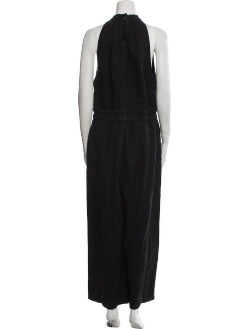 Apiece Apart Linen Mock Neck Jumpsuit