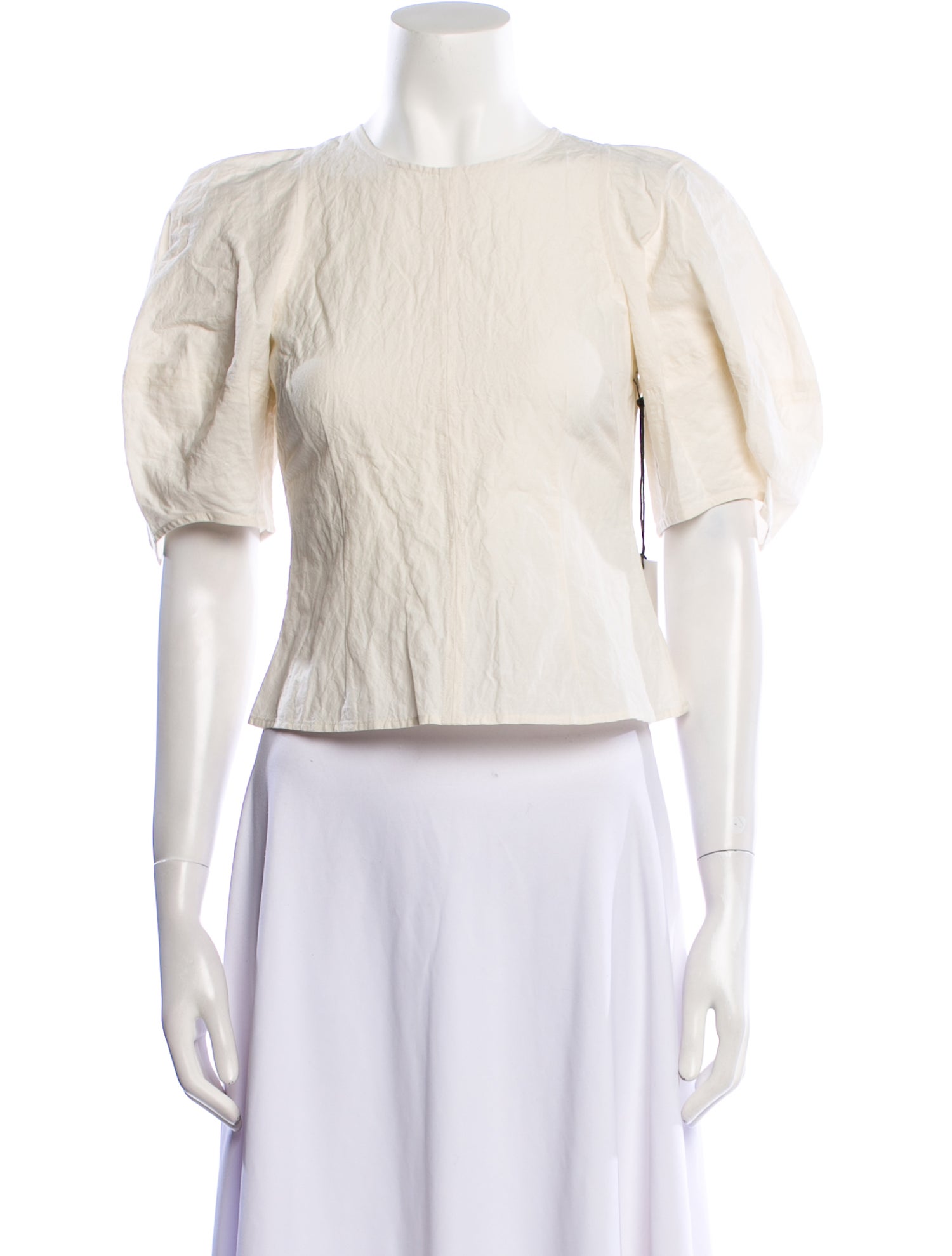 Apiece Apart Bateau Neckline Short Sleeve Crop Top w/ Tags