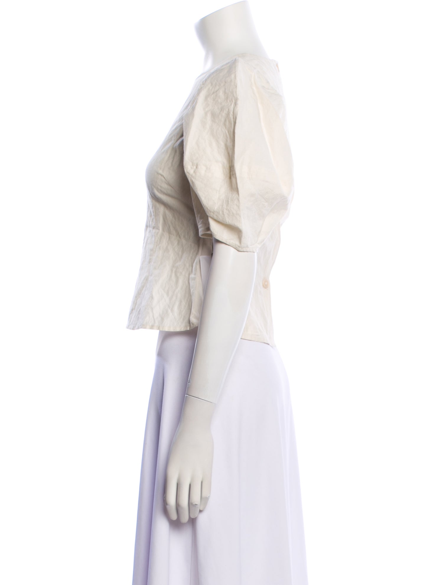 Apiece Apart Bateau Neckline Short Sleeve Crop Top w/ Tags