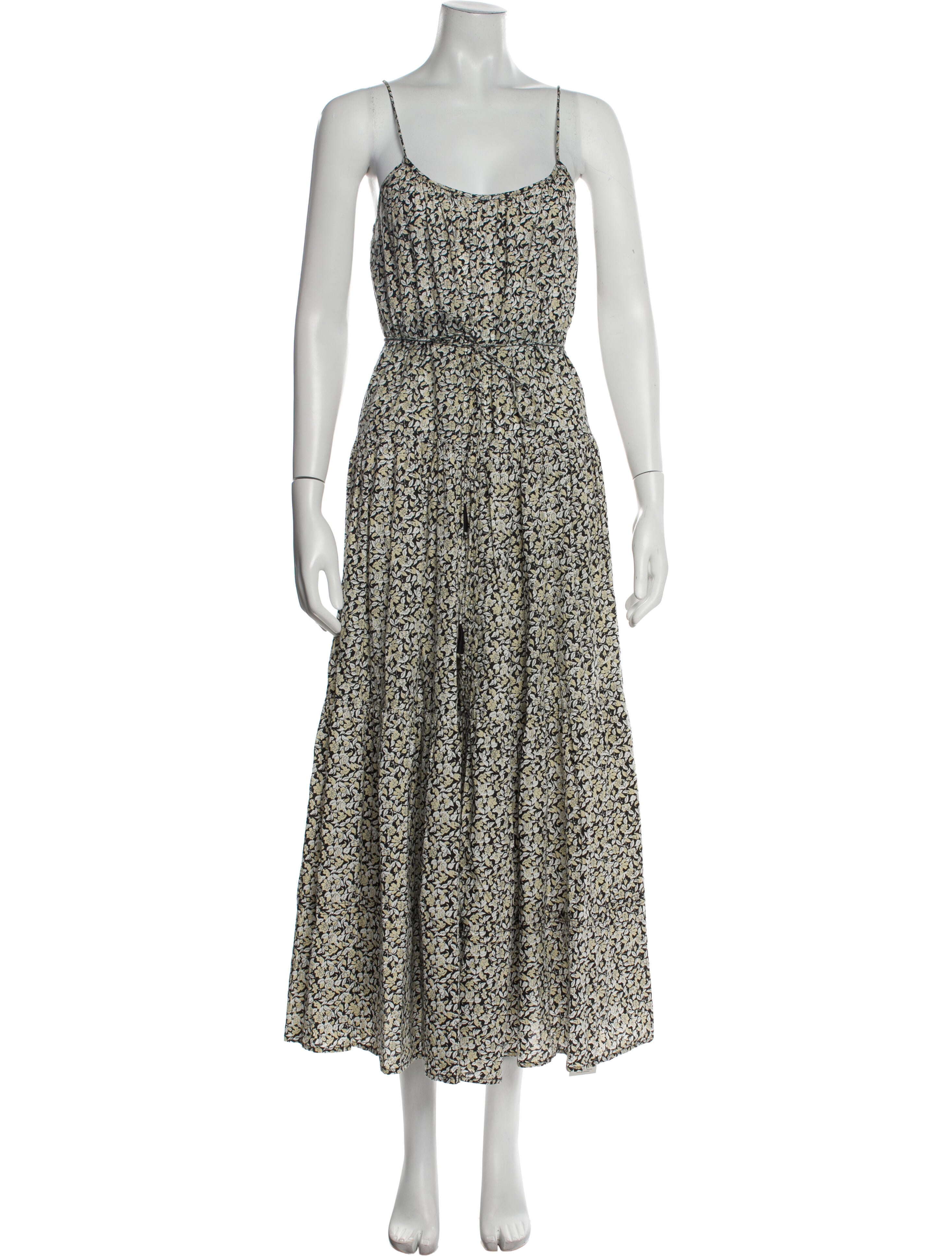 Apiece Apart Floral Print Long Dress