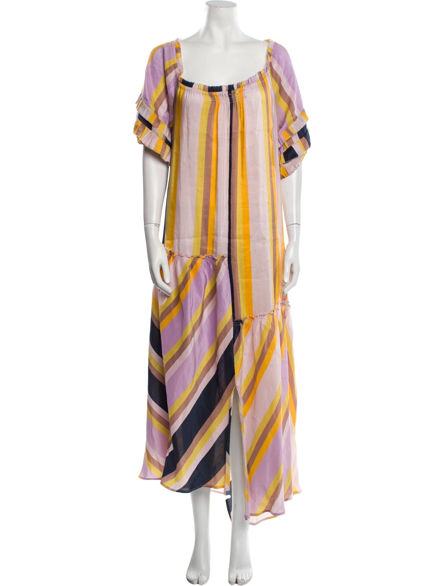 Apiece Apart Striped Long Dress