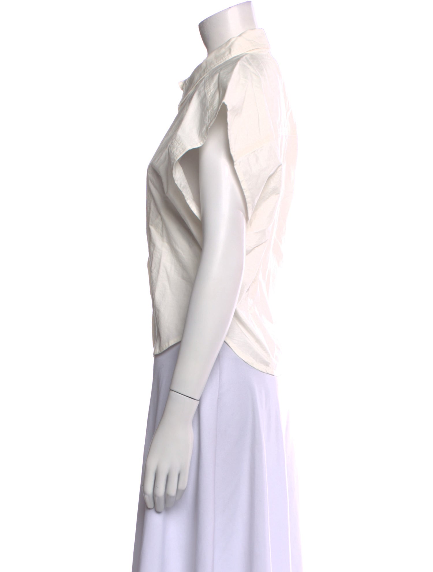 Apiece Apart Short Sleeve Button-Up Top