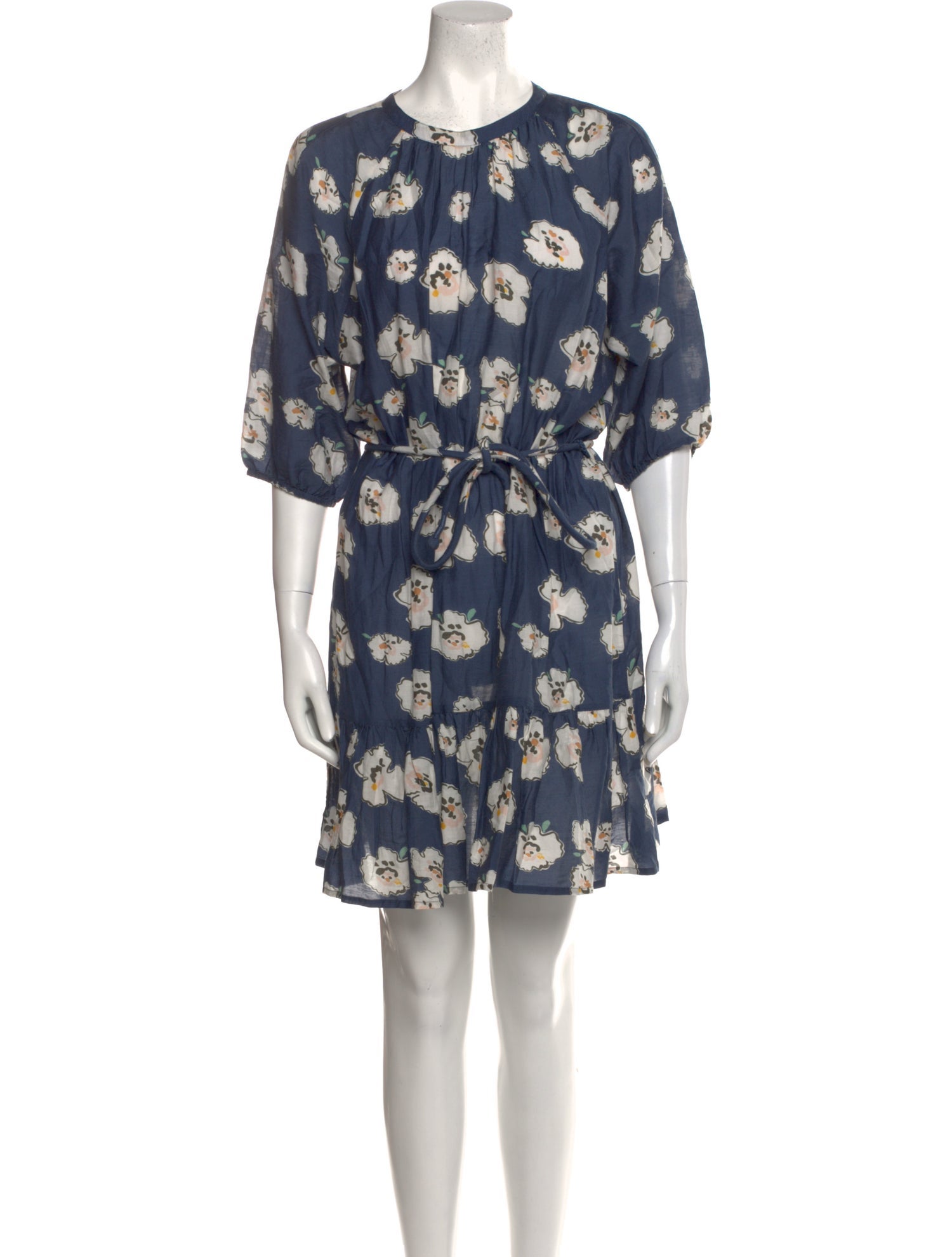 Apiece Apart Floral Print Mini Dress