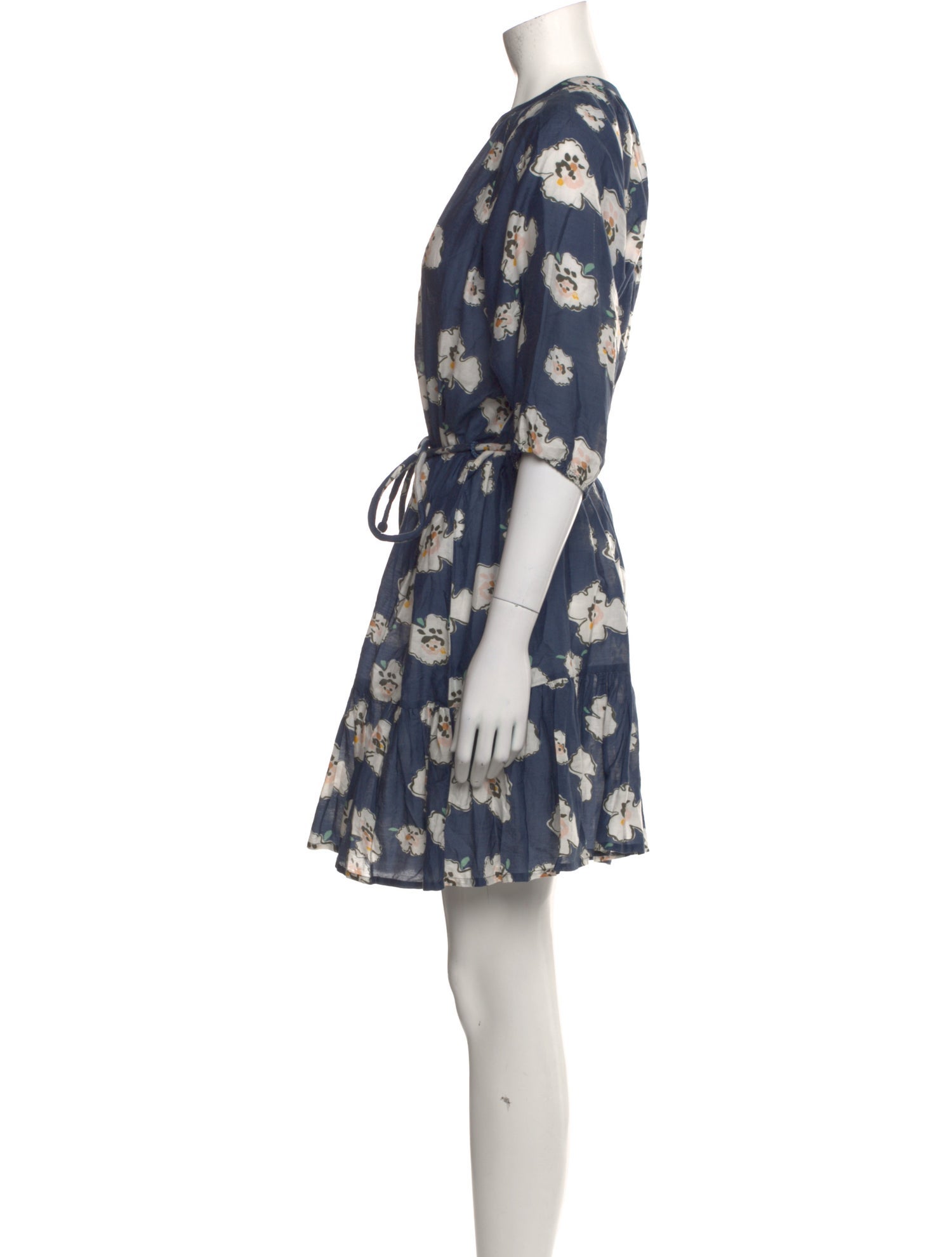 Apiece Apart Floral Print Mini Dress