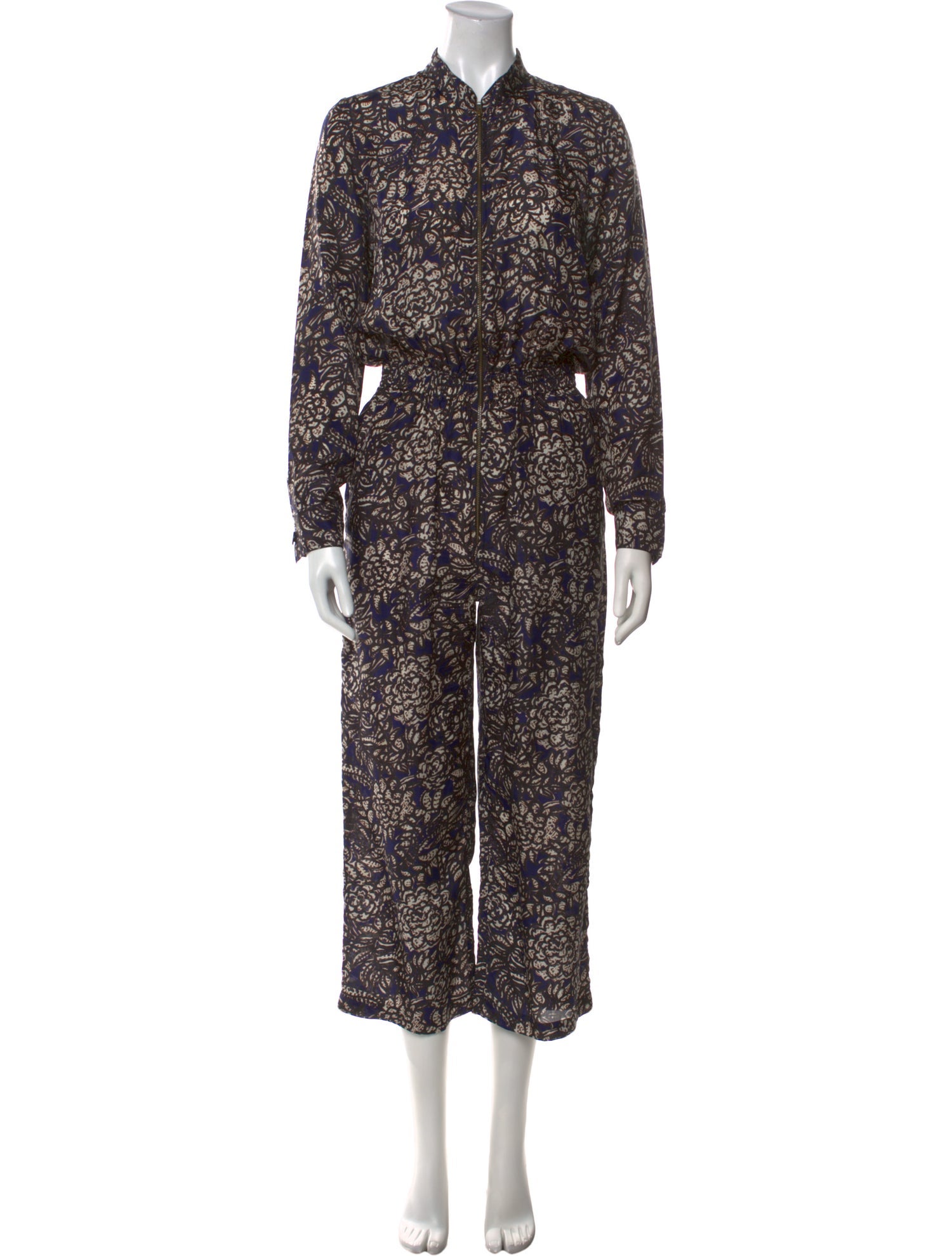 Apiece Apart Printed Mock Neck Jumpsuit