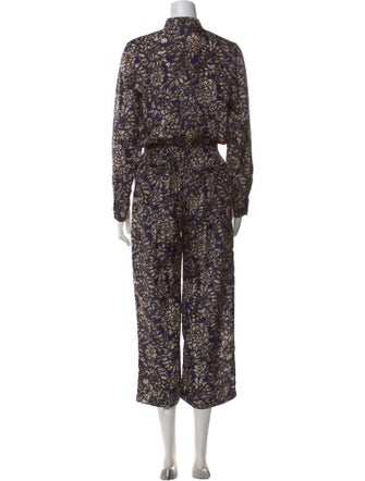 Apiece Apart Printed Mock Neck Jumpsuit