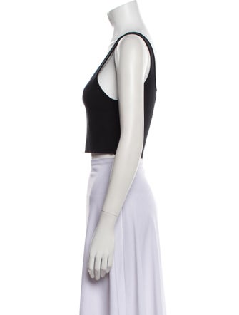 Apiece Apart Square Neckline Sleeveless Crop Top